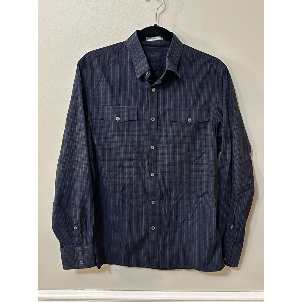 Banana Republic BR‎ Men's Plaid/Check Casual Shirt Two Pocket Front Size S